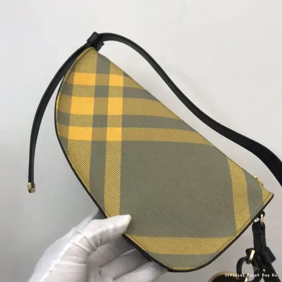 Official First Bag Ru Sling Bag-26*5.5*13.5cm Mini BURBERRY Shield 0611